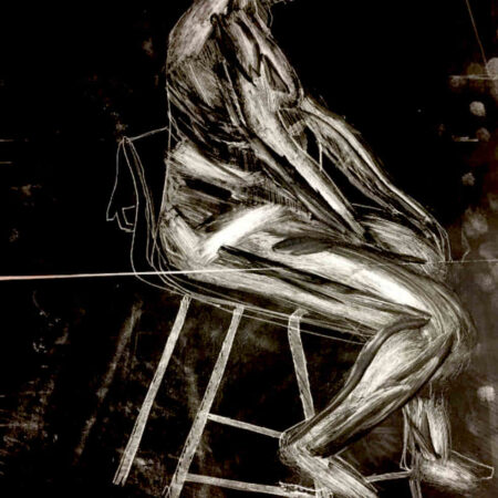 Seated model