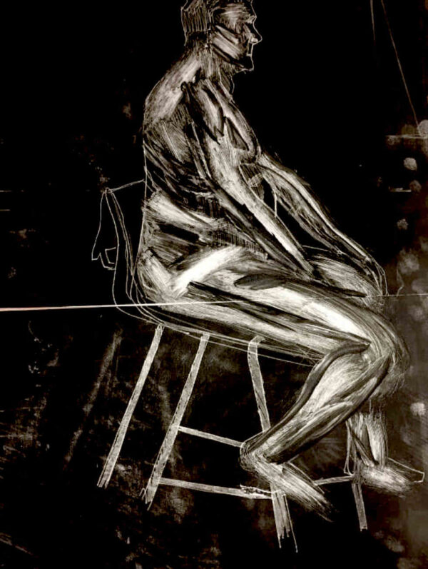 Seated model